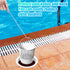 2pcs Swim Skimmer Basket Hook, 13.78in Long Stainless Steel Skimmer Basket Extension Handle Skimmer Lid Lifting Debris Removal Tool for Pool Maint...