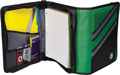 Case-it Z-Binder Two-in-One 1.5-Inch D-Ring Zipper Binders, Purple (Z-176-PUR)...
