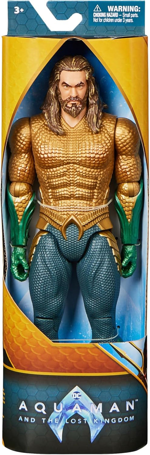 DC Comics, Aquaman Action Figure, 12-inch, Detailed Sculpt and Movie Styling, Easy to Pose, Collectible Superhero Kids Toys for Boys & Girls...