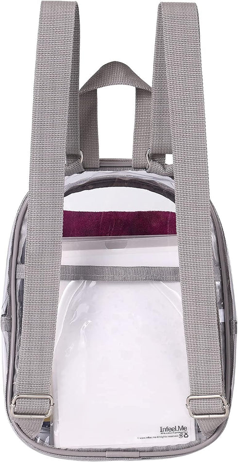USPECLARE Clear Mini Backpack Stadium Approved for Little Boys & Girls, Transparent Backpack for Concert, Festival, Sport Events...