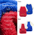 Fitwarm 2 Pack Fuzzy Fleece Dog Sweater, Thermal Dog Clothes for Small Dogs Boy Girl, Pet Cat Winter Outfit, Red, Royal Blue, Medium...