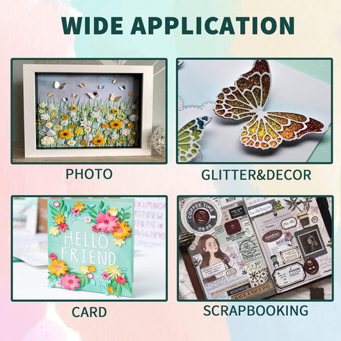 OBSEDE Art Craft Glue Quick Dried Clear Adhesive Refill Bottles with Fine Tip Liquid Precision Quilling Glue Supplies Scrap Kits Tools Applicator ...