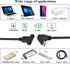 90 Degree USB 3.1 Type C Panel Mount Cable Gen 2 Up&Down Angle Type C 3.1 Female Panel Mount to Male Cable,Supports Charging,Data,Audio,Video Cabl...