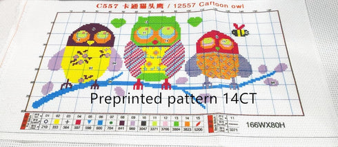 CaptainCrafts Cross Stitch Kits, Stamped Cross Stitch Prepainted 14CT Fabrics Corss Stitch DMC DIY Needlework Embroidery Kit for Adults Home Decor...