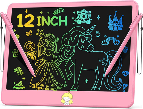 LCD Writing Tablet for Kids 12 Inch, Kids Learning Toys Drawing Pad for Girls Boys, Erasable Doodle Board for Toddlers 3 4 5 6 7 8 Year Old Travel...