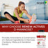 Renew Actives HIGH Potency D-Mannose & Cranberry Complex 1000MG – with Premium Hibiscus, Dandelion Herb Extracts – Antioxidant Support - NO Artifi...