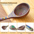 Gudamaye Pakkawood Rainbow Deep Soup Ladles,Pakkawood Ladle,10.6 inch Big Soup Ladle for Cooking,Deep Ladle Spoons,Wood Ladle, Wood Kitchen Utensi...
