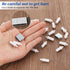 40 Pieces Plantation Shutter Repair Tool Set 20 Pcs Louvers Staples and 20Pcs Spring Loaded Shutter Pins Replacement Shutter Repair Kit for Shutte...