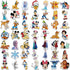 100Pcs Disney Princess Character Themed Waterproof Stickers for Gifts Water Bottles Cup Laptop Phone Guitar Car Motorcycle Bike Skateboard Luggage...