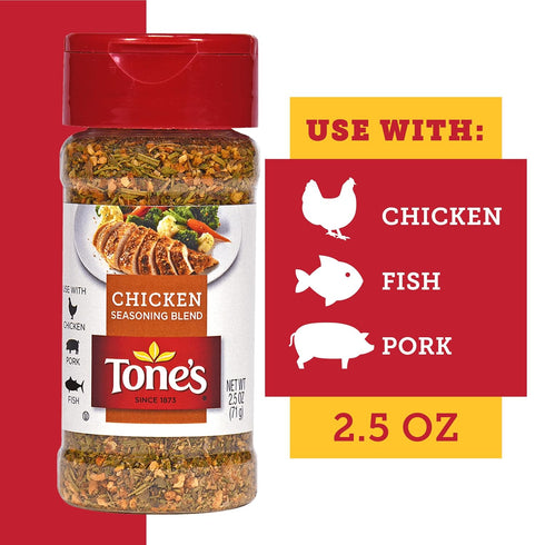 Tone's Chicken Seasoning Blend, 2.50 Ounce...