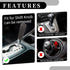 1 Set 15cm Universal Shift Knob - Car Gear Shifter Knob Faux Crystal with 2 Adapter for Automatic and Manual Vehicle - Acrylic Black...