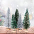18Pcs Miniature Pine Trees Sisal Trees with Wood Base Christmas Tree Set Tabletop Trees for Miniature Scenes, Christmas Crafting and Designing, Mi...