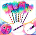 24 Pieces Rainbow Pens Cute Fluffy Pen Marabou Feather Pens Rainbow Fuzzy Pens Funny Pom Pom Pen for School Office Christmas Birthday Carnival Par...
