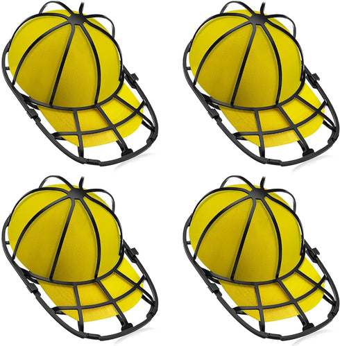 Coopache 4 Pack Hat Washer for Baseball Cap Washer Cage for Washing Machine,Ball Cap Washing Frame Hat Cleaner Holder Protector for Dishwasher...