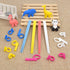 Training Chopsticks, Cute Animal Shape Easy to Use Learning Chopsticks for Kids With attachable for Right or Left Handed Child Adults Beginners (4...
