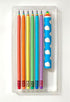 Recycled Rainbow Pencil Set of 6 + Jumbo Eraser...