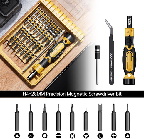 Mini Precision Screwdriver Set,JAKEMY 33 in1 T6 Torx Screwdriver Set Magnetic Driver Kit Laptop Screwdriver Repair Tool Kit with Extension Shaft T...