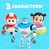 Arpo Robot Babysitter – Collectible Figures – 3-Pack – Toys for Toddlers...