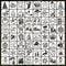 64Pcs Small Christmas Stencils, 3X3 Inch Reusable Craft Stencil for Painting on Wood, Fabric, Paper, Windows, DIY Christmas Ornaments, Cards, Deco...