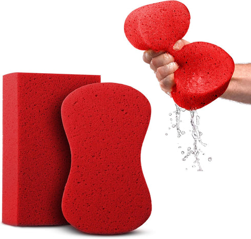Sponges for Cleaning - 2 Pack - Multi-Purpose Cleaning Sponge, Perfect as Car Wash Sponge, Household Cleaning Sponges, Tile Grout Sponge, Sponges ...