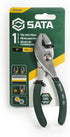 SATA 6-Inch Slip-Joint Pliers, Chrome Vanadium Steel Body, with Green Handles and Rivet Joint Assembly - ST70511ST...