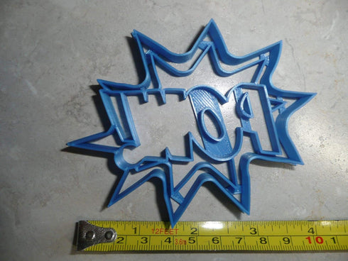 POW SIGN QUOTE SUPERHERO SUPER HERO COMIC BOOK COOKIE CUTTER MADE IN USA PR3196...