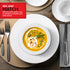 Stock Your Home (40 Pack) 12 oz Elegant White Plastic Bowls for Parties Small Disposable Bowl for Fancy Dinner or Cocktail Party, Soup and Salad, ...