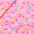 David Angie Candy Printed Double Brushed Polyester Fabric Soft Smooth 4 Way Stretch Knit Fabric by The Yard for Dress Sewing (Pink)...