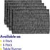Sweet Home Collection 100% Cotton Placemats for Dining Room Rectangle Two Tone Woven Fabric 13" x 19" Soft Durable Table Mat Set, Set of 6, Black...