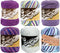 Variety Assortment Lily Sugar 'n Cream Yarn Bundle 100% Cotton Worsted #4 Weight Solids & Ombres with Needle Gauge (Mix 236)......