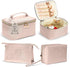 3 Pcs Cosmetic Bags For Women - Travel Toiletry Bag For Women - Aesthetic Makeup Bag Set - Waterproof Travel Cosmetic Bag Set - Multifunctional Ma...
