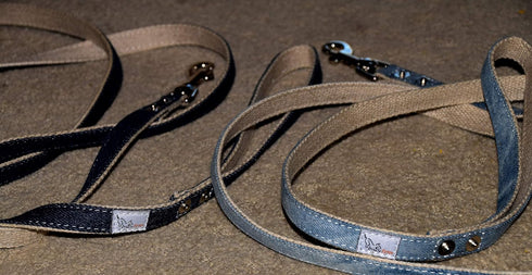 Dog Leash, Durable Hemp Lining, Natural Fibers, Matching Collar Available...