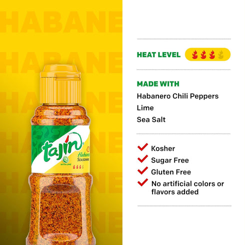 Tajin Habanero Seasoning 1.6 oz (Pack of 3)...