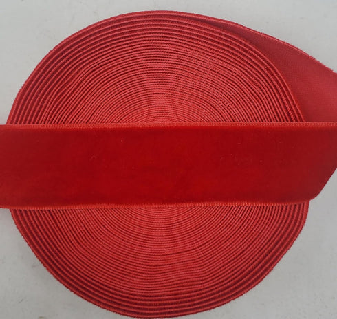 10 Yards Velvet Ribbon Spool (Red, 1")...