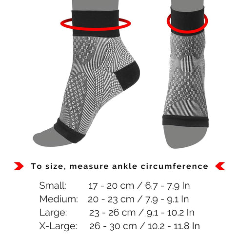 Plantar Fasciitis Compression Socks for Women & Men - Best Ankle Compression Sleeve, Provides Arch Support & Heel Pain Relief (Large)...