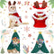 3 Pieces Christmas Pet Costumes Outfit Set Includes Puppy Cat Cloak with Star and Pompoms Kitten Dog Antlers Headband Pet Reindeer Headwear Cat Sa...