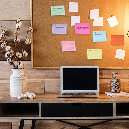 EOOUT 10 Pack Lined Sticky Notes, 3"x4", 500 Sheets, to Do List Notepad, Sticky Notes with Lines, to Do List Planner?Square Sticky Notes for Offic...