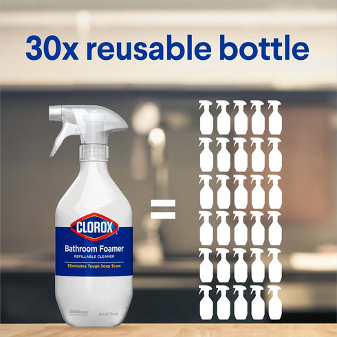 Clorox Multi-Purpose Spray Starter Kit 3x1.125fo, Household Essentials, Concentrated Refill + 20fo Spray Bottle...