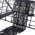 VGOODALL 3 Inch Black Lace Ribbon, 10 Yards Wide Lace Trim for Sewing Elastic Floral by Roll for Bridal Wedding Decoration DIY Sewing Craft Gift W...