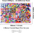 1000PCS Polymer Clay Beads Bracelet Making kit, 24 Style Cute Fun Beads Flower Animal Rainbow Eye Charms for Jewelry Necklace Earring Making DIY A...