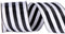 2.5inch Wide 10 Yards wired gift wrapping ribbon black White stripe wired ribbon for gift wrapping crafts DIY Christmas Tree Decor, wreaths, Bows ...