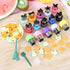 Mini Cookie Cutter Set 30 pcs for Kids Vegetable Cutters and Fruit Stamp Mold Different Shapes and Sizes Stainless Steel...