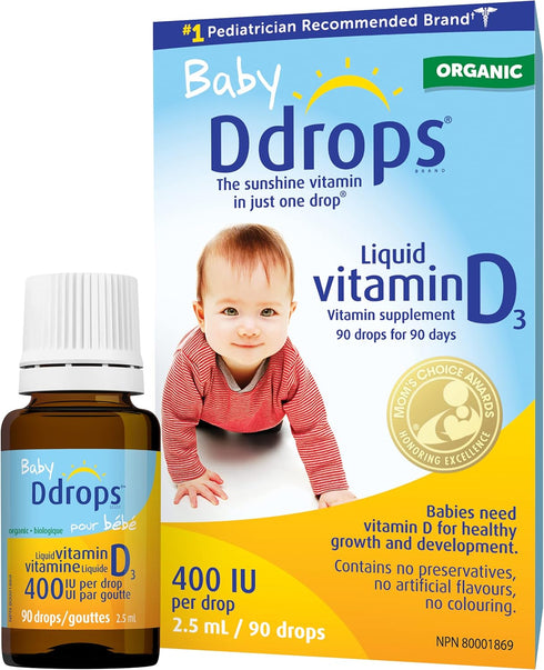 D Drops Baby Liquid Vitamin D (90 Drops)...