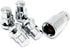 Set of 4 Veritek 14x1.5mm 1.40 Inch Chrome Acorn Bulge Tuner Socket Style Wheel Locks for Aftermarket Custom Wheels...