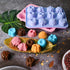 Sakolla 3 Pack Chocolate Flowers Silicone Molds 12 Cavity Flowers Heart Shape Candy Cake Molds for Baking, Cupcake, Jelly, Ice Cube, Muffin...