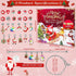 2024 Christmas Advent Calendar Charm Bracelets for Girls, SIXNIE 24-Days Xmas Countdown Calendar with 2pcs DIY Charm Bracelets Kits, Creative Jewe...