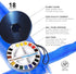 AQUAFINE Watercolour Metallkasten Reise-Dose 18 x 1/2 Naepfchen, 1 Pinsel, 2 Paletten...