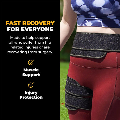 CopperJoint Hip Support Brace for Sciatica Pain Relief , Help Circulation - Hip Flexor Compression Wrap & Sciatic Nerve Brace for Comfort & Recove...
