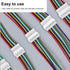 JST MX 1.25MM Connector Kit,2/3/4/5/6/7/8/9/10 Pin Male and Female Micro Wire Connectors Kit with 28AWG Premium Pre-Crimped Cables...