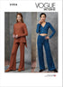 Vogue Misses' Cardigan, Tunic and Pants Sewing Pattern Kit, Design Code V1914, Sizes LRG-XLG-XXL...
